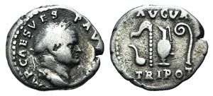 Vespasian (69-79). AR Denarius (18mm, 3.17g, ... 