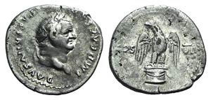 Vespasian (69-79). AR Denarius (20mm, 3.20g, ... 