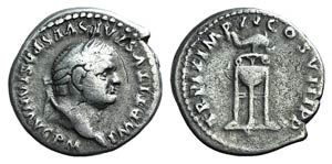 Titus (79-81). AR Denarius (18mm, 3.12g, ... 