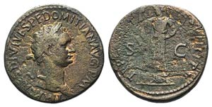 Domitian (81-96). Æ Sestertius (32mm, ... 