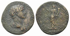 Trajan (98-117). Æ Sestertius (33mm, ... 