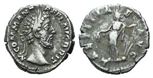 Commodus (177-192). AR Denarius (18mm, ... 