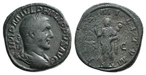 Philip I (244-249). Æ Sestertius (30mm, ... 