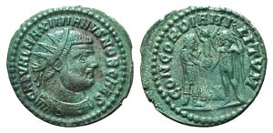 Galerius (305-311). Æ Radiate (23mm, 2.83g, ... 