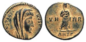 Divus Constantine I (died 337). Æ (13mm, ... 