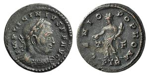 Licinius I (308-324). Æ Follis (21mm, ... 