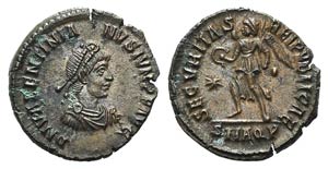 Valentinian II (375-392). Æ (18mm, 2.56g, ... 