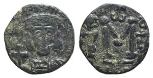 Constantine IV (668-685). Æ 40 Nummi (14mm, ... 