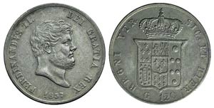 Italy, Napoli. Ferdinando II di Borbone ... 