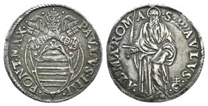Italy, Papal, Paolo IV (1555-1559). AR ... 