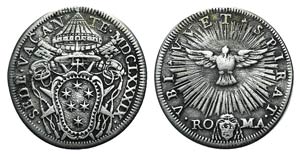 Italy, Papal, Sede Vacante, 1689. AR Giulio, ... 