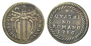 Italy, Papal, Benedetto XIV (1740-1758). Æ ... 