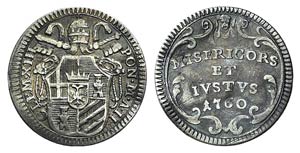 Italy, Papal, Clemente XIII (1758-1769). AR ... 