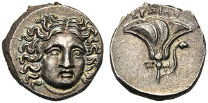 Islands of Caria, Drachm, Rhodes, struck by ... 