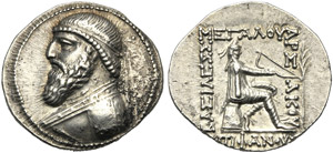 Re della Parthia, Mitridate II (121-99), ... 