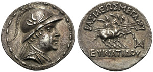 Re della Bactria, Eucratide I (170-145), ... 