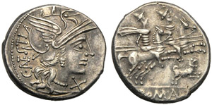 C. Antestius, Denario, Roma, 146 a.C.; AR (g ... 