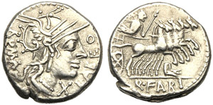 Q. Fabius Labeo, Denarius, Rome, 124 BC; AR ... 