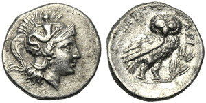Apulia, Tarentum, Drachm, c. 325-280 BC; AR ... 