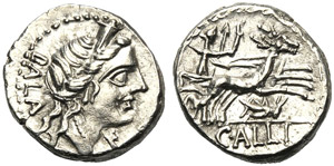 C. Allius Bala, Denarius, Rome, 92 BC; AR (g ... 