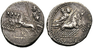C. Vibius C.f. Pansa, Denario, Roma, 90 ... 