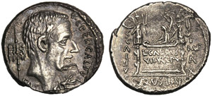 C. Coelius Caldus, Denario, Roma, 51 a.C.; ... 