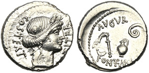 C. Iulius Caesar, Denario, Zecca incerta, 46 ... 