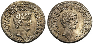 M. Antonius and Octavianus with M. Barbatius ... 