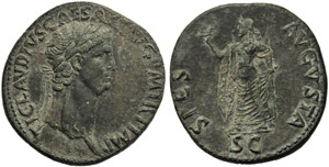 Claudio (41-54), Sesterzio, Roma, c. 41-50 ... 