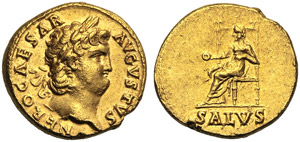 Nerone (54-68), Aureo, Roma, c. 65-66 d.C.; ... 