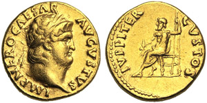 Nerone (54-68), Aureo, Roma, c. 66-67 d.C.; ... 