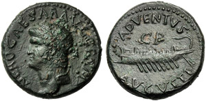 Nerone  (54-68), Asse, Acaia: Patrasso, c. ... 