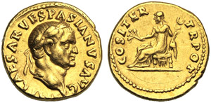 Vespasian (69-79), Aureus, Rome, AD 70; AV ... 