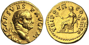 Vespasian (69-79), Aureus, Rome, AD 71; AV ... 