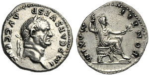 Vespasiano (69-79), Denario, Roma, 73 d.C.; ... 