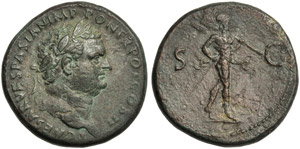 Titus, as Caesar (Vespasian, 69-79), ... 