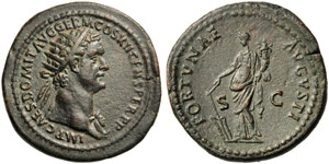 Domiziano (81-96), Dupondio, Roma, 86 d.C.; ... 