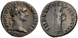 Domiziano (81-96), Denario, Roma, 92 d.C.; ... 