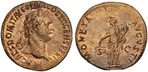 Domiziano (81-96), Asse, Roma, 92-94 d.C.; ... 
