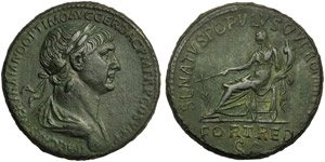 Traiano (98-117), Sesterzio, Roma, 114-117 ... 