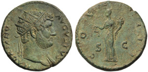 Adriano (117-138), Dupondio, Roma, 125-128 ... 