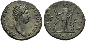 Adriano (117-138), Dupondio, Roma, 125-128 ... 