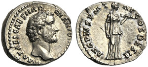 Antonino Pio (138-161), Denario, Roma, 138 ... 
