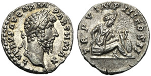 Lucius Verus (161-169), Denarius, Rome, AD ... 
