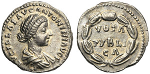 Lucilla (Marco Aurelio, 161-180), Denario, ... 