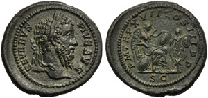 Septimius Severus (193-211), As, Rome, AD ... 