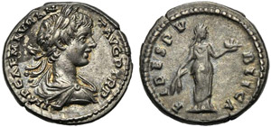 Caracalla (198-217), Denarius, Rome, AD 198; ... 