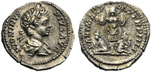 Caracalla (198-217), Denarius, Rome, AD 201 ... 