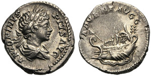 Caracalla (198-217), Denario, Roma, 201-206 ... 
