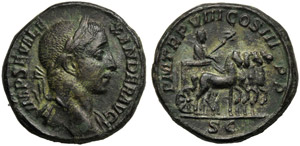 Severo Alessandro (222-235), Asse, Roma, 229 ... 